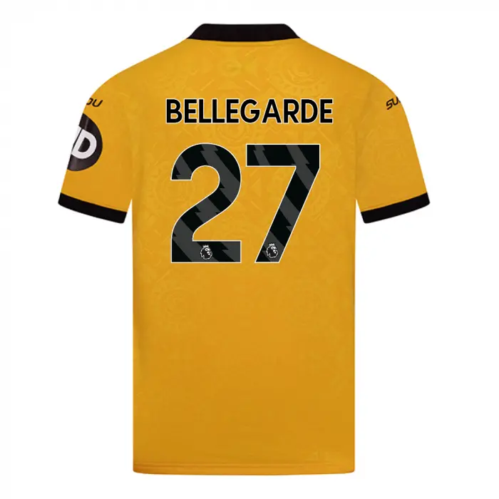 Wolves Fanshop | 2025-26 Wolves Home Shirt – Junior BELLEGARDE 27 Wolves Merchandise Collection